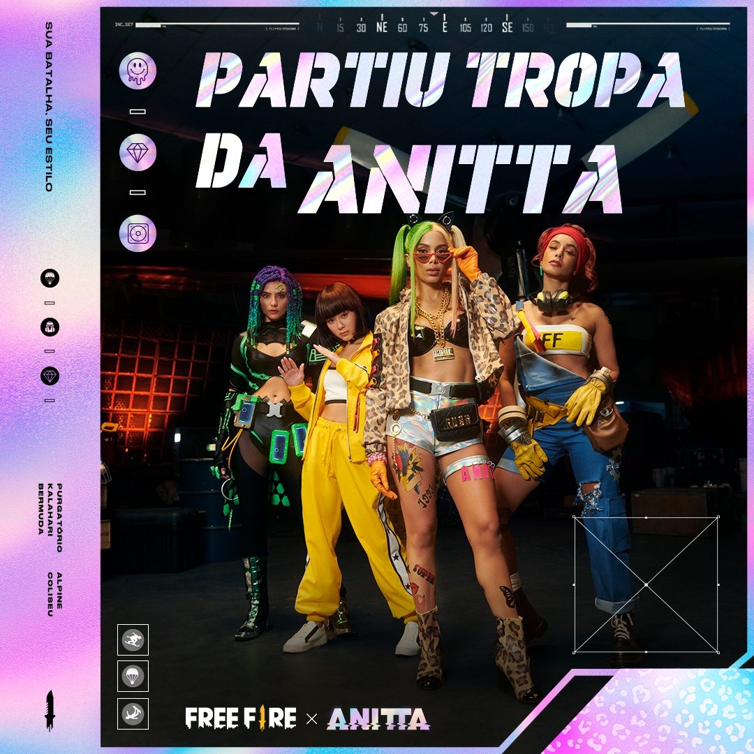 Com o nome de A patroa, Anitta vira personagem do 'Free Fire