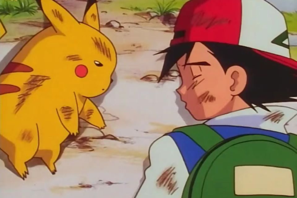 Ash e Pikachu - Desenho