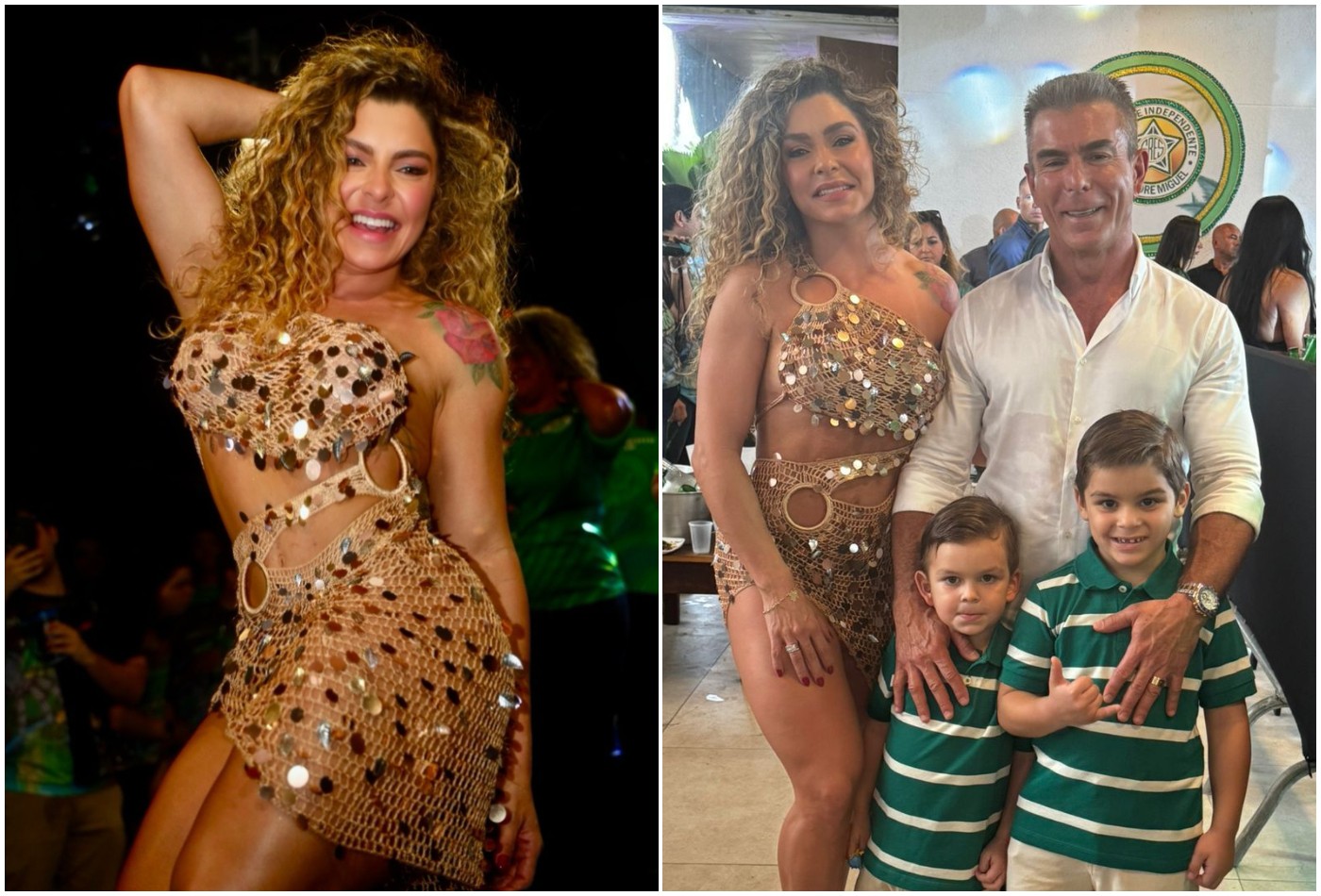 Fabíola de Andrade samba com a família na feijoada da Mocidade Independente  de Padre Miguel - Tv Alagoas