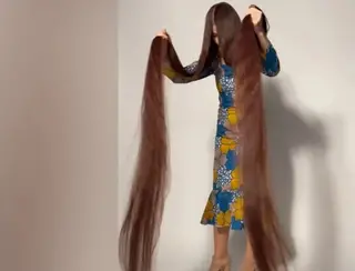 Rapunzel: Ucraniana entra para o Guinness com cabelo de 2,57 metros
