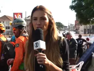 Em Porto Alegre, Patrícia Poeta lamenta enchentes no RS: 'Coração partido'