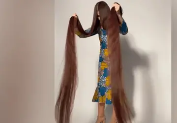 Rapunzel: Ucraniana entra para o Guinness com cabelo de 2,57 metros