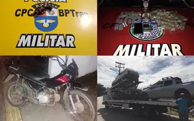 Em Maceió; Unidades apreendem drogas e recuperam veículo roubado
