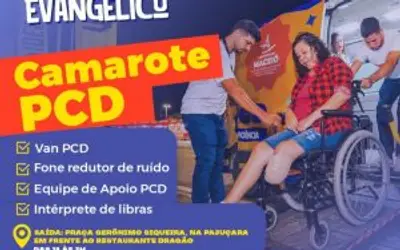 Prefeitura de Maceió disponibiliza camarote e Van PCD para shows no dia do evangélico