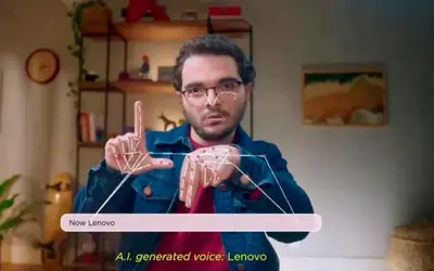 Lenovo apresenta 1º tradutor simultâneo (com IA) de Libras