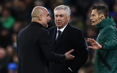 Ancelotti revela o que disse Guardiola após eliminação do Manchester City