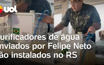 Como funciona o purificador de água enviado por Felipe Neto ao RS